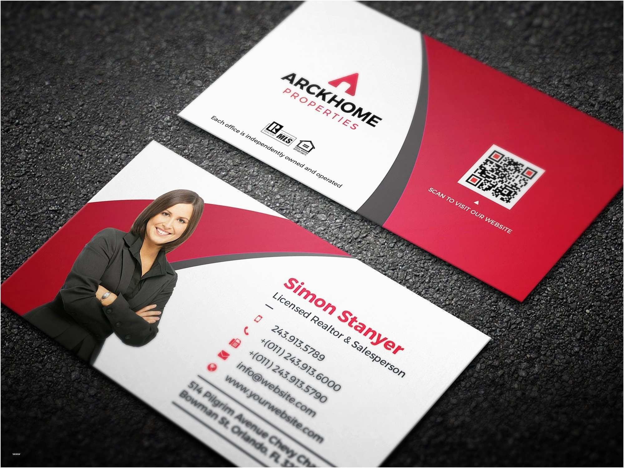 Real Estate Business Cards Templates