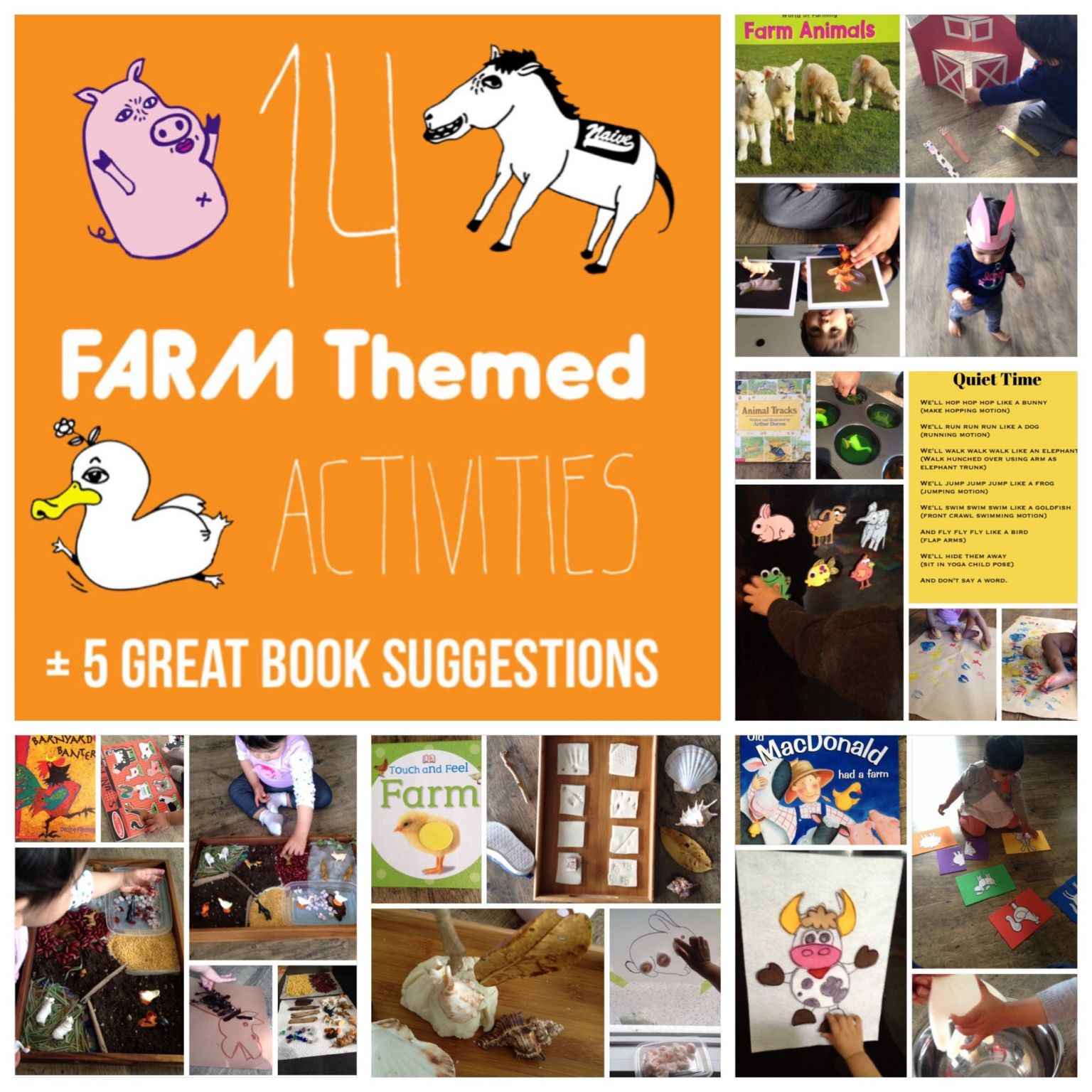 6 Farm Animals toddlers Activity - AMP