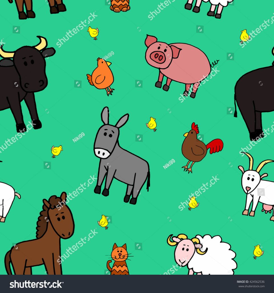 6 Livestock Logo Farm Animals - AMP