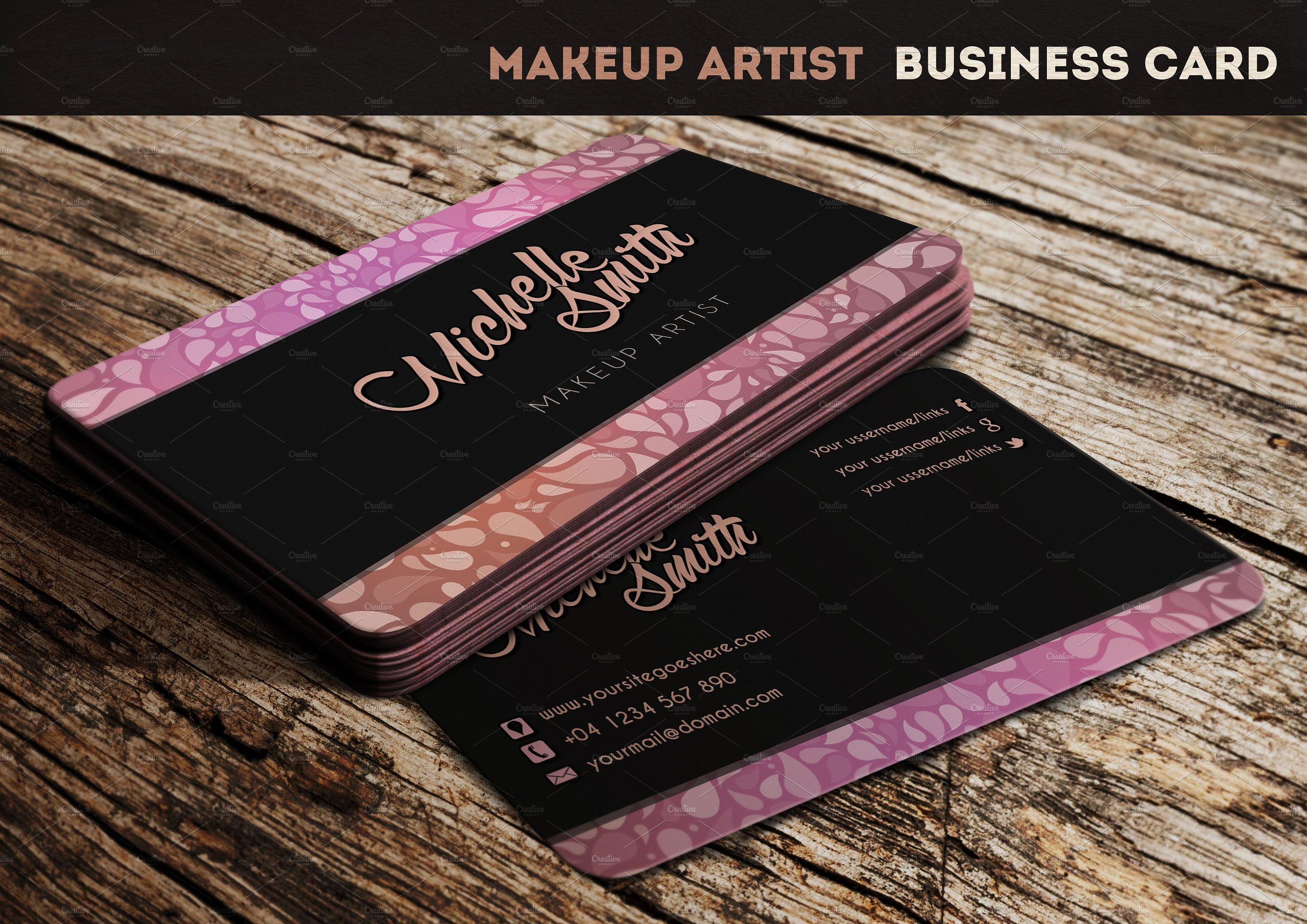 18 Perfect Makeup Artist Business Card Template In Tips Of Artist Business Card Template