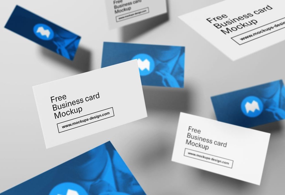 20 Free Beautiful Business Card Mockups with Free Psd Files Of Business Card Mockup Template Free