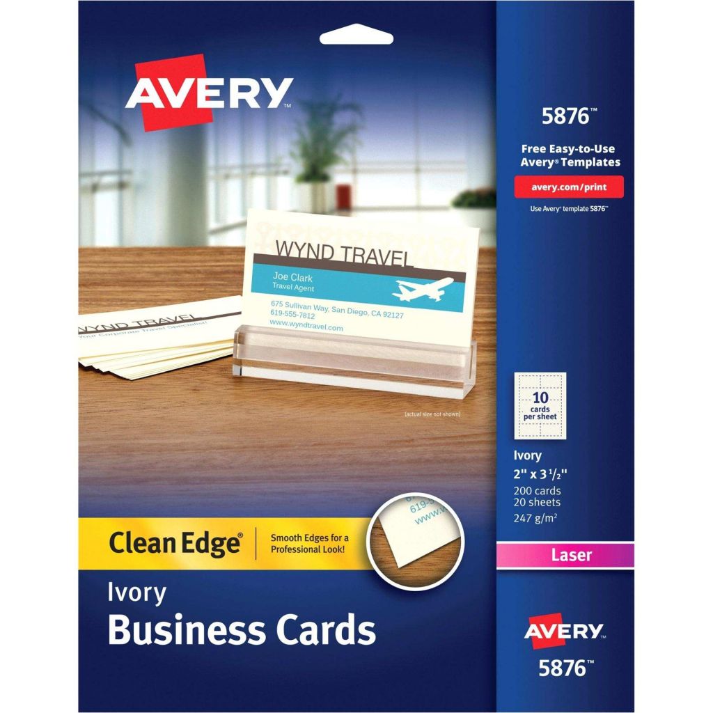 Avery Template 8371 Business Cards AMP