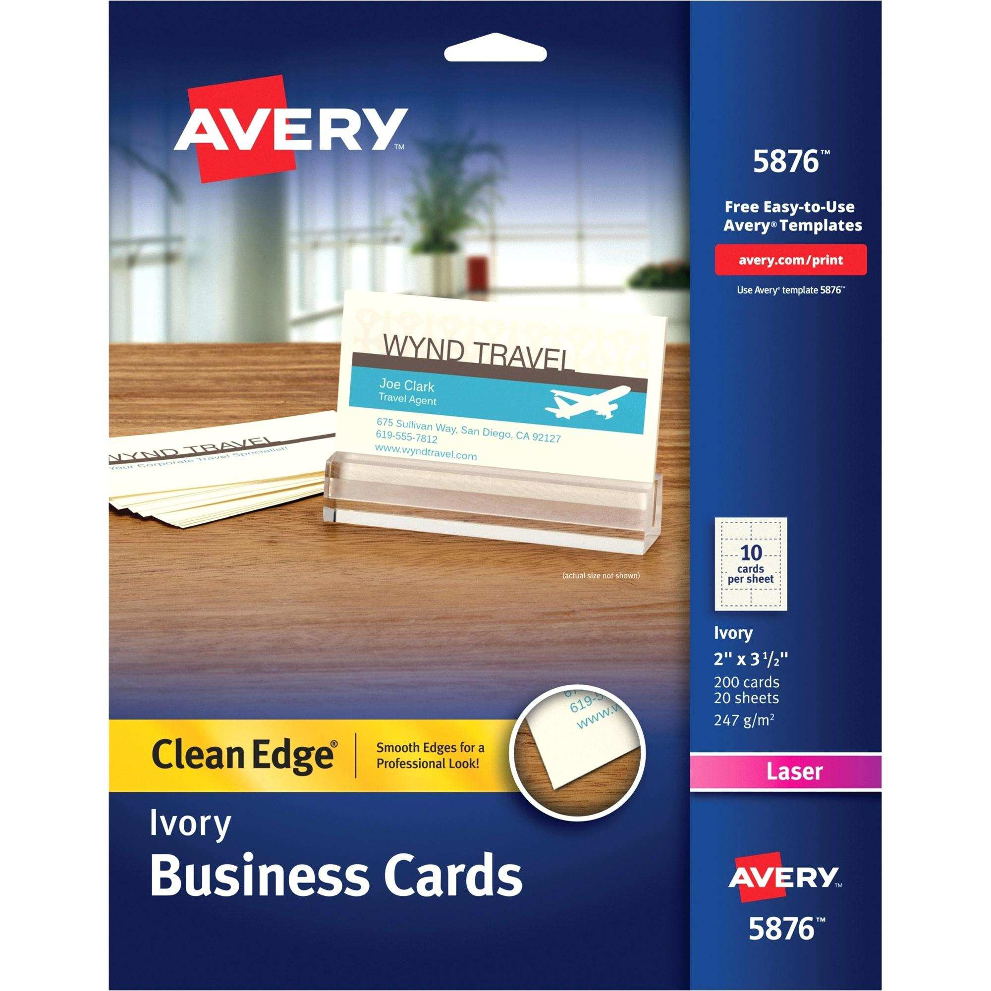 40 Fantastic Avery Business Card Template Ok58q Of Avery Template 8371 Business Cards
