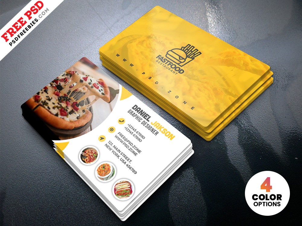 72 Free &amp; Premium Restaurant Templates Suitable for Of Download Business Card Template Psd