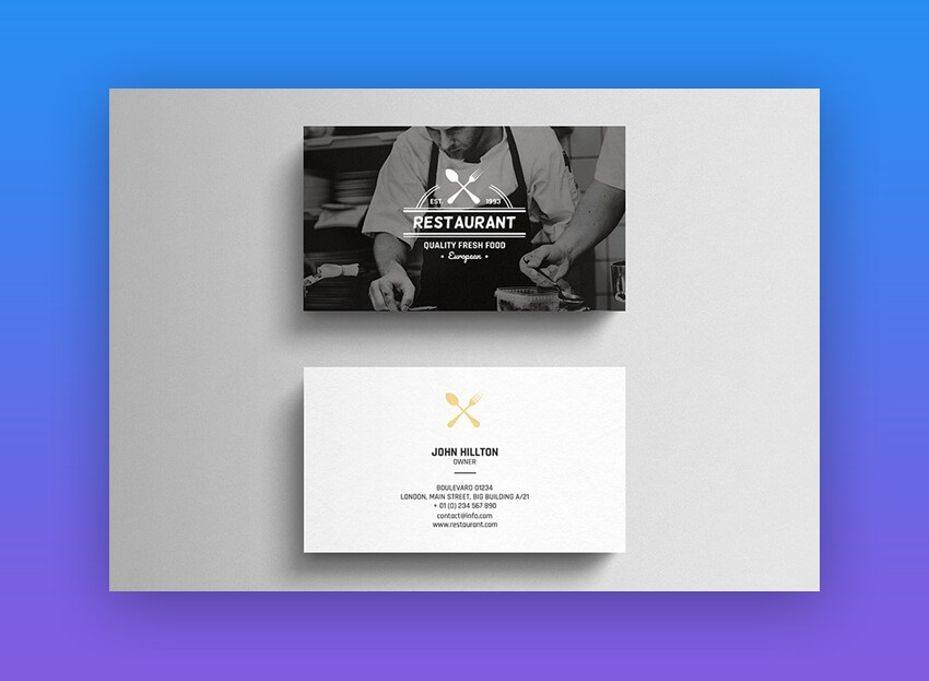 Restaurant Business Card Template