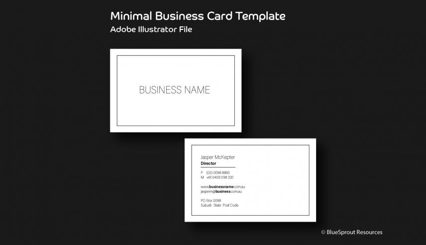 P0023 Business Card Template OD Product Image 856x493