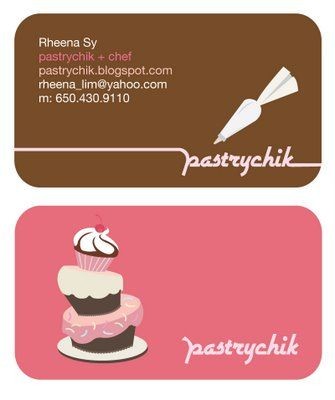 Bakery Business Cards 20 Examples Of Pastry Shop Business Cards Of Cake Business Card Template