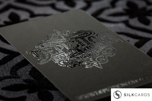 Black On Black Business Card Design with Spot Uv for Depiction Of Spot Uv Business Card Template