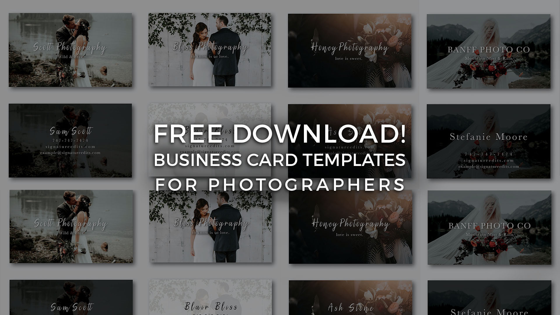 Blog Signature Edits Edit Like the Pros Of Photographer Business Card Templates