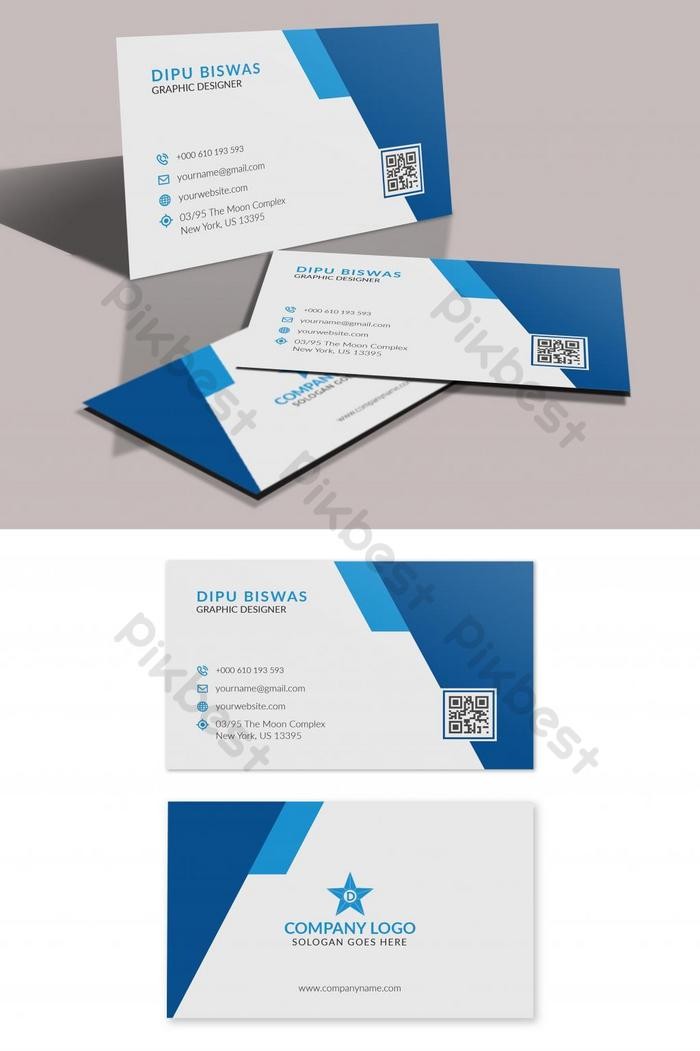 Blue Business Card Of Free Downloadable Business Card Templates