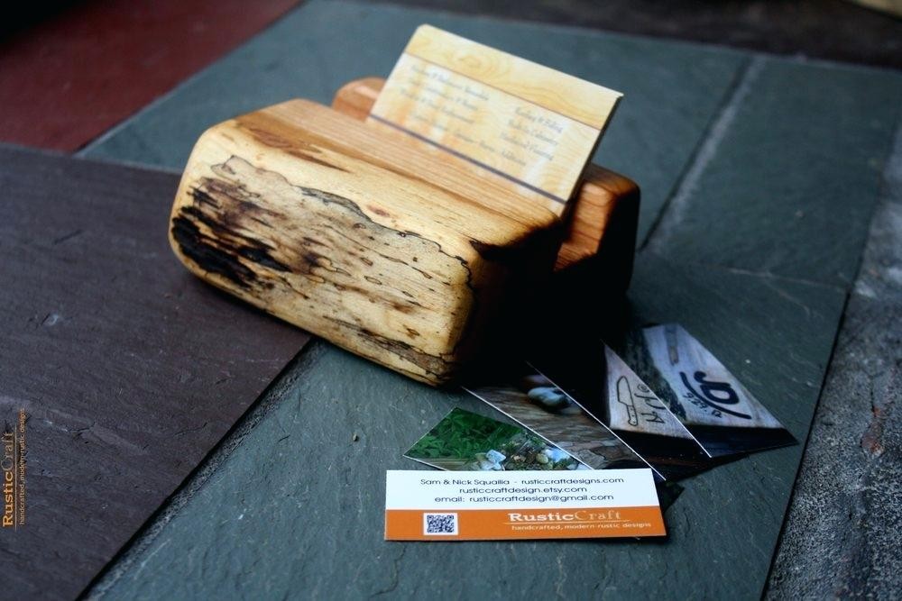 business card holders rustic cards template