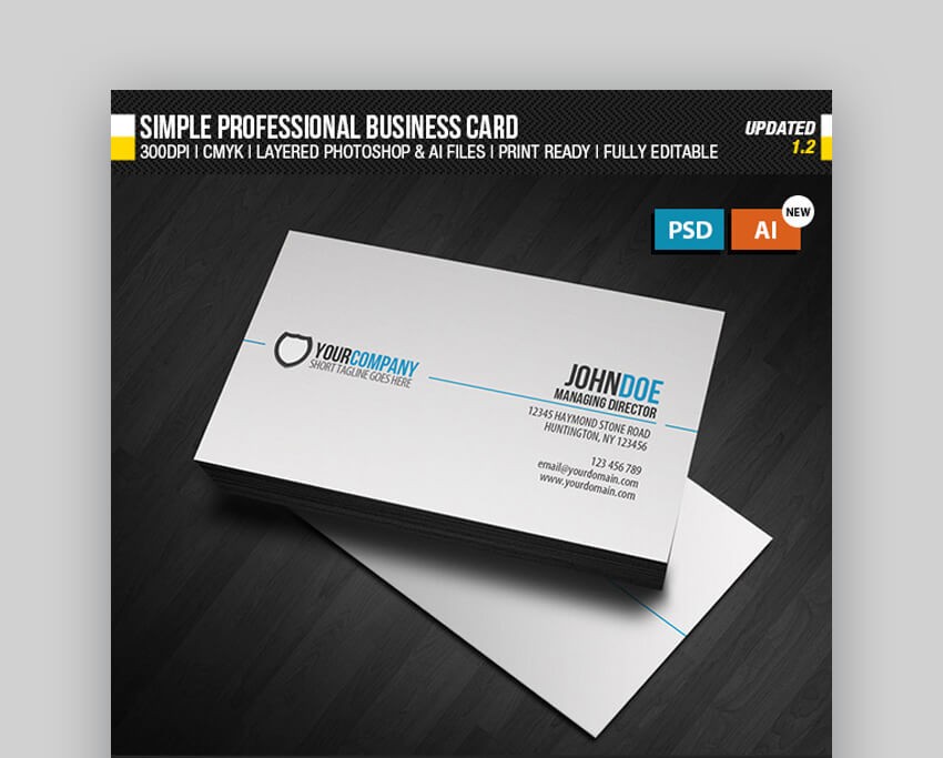 24 premium business card templates in photoshop illustrator 4