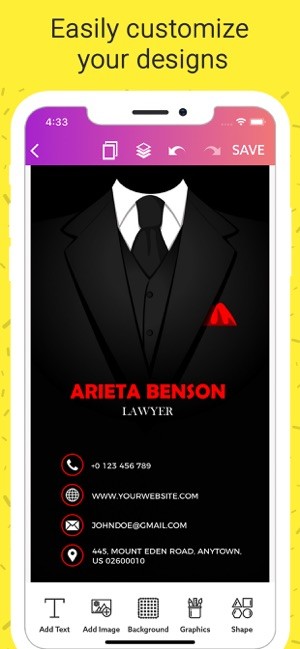 Business Card Maker Creator On the App Store Of Design Your Own Business Card Template