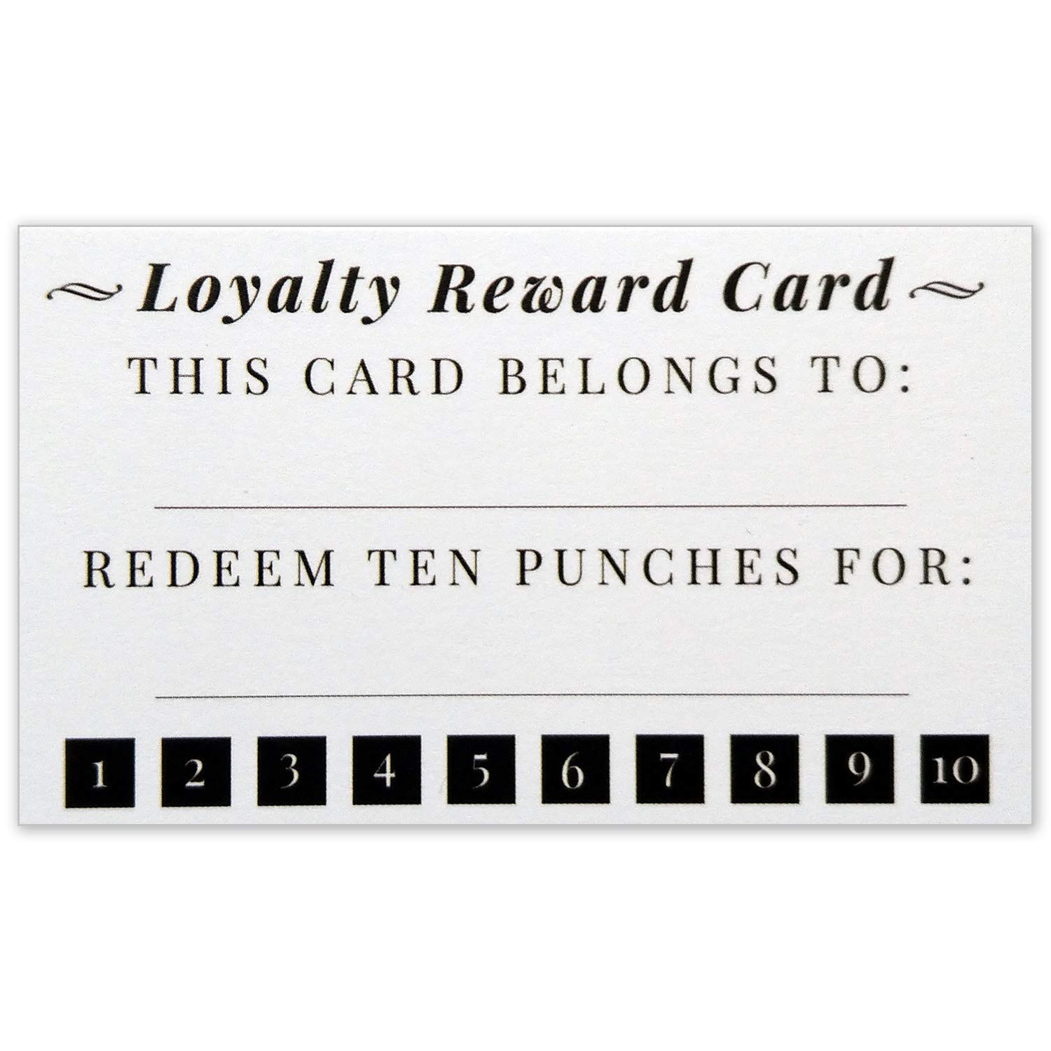 Business Punch Card Template Free