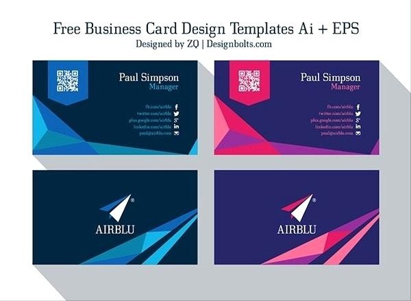 business card template file free design templates illustrator