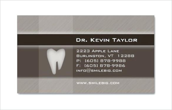 Business Card Template Resume Dr Templates In Every Job Of Dentist Business Card Template