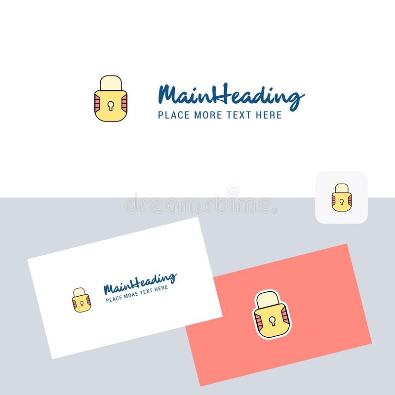 locked vector logotype business card template elegant corporate identity eps illustration best print media web