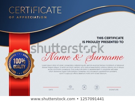 Certificate Appreciation Template Eps 10 Vector Stock Vector Of Eps Business Card Template