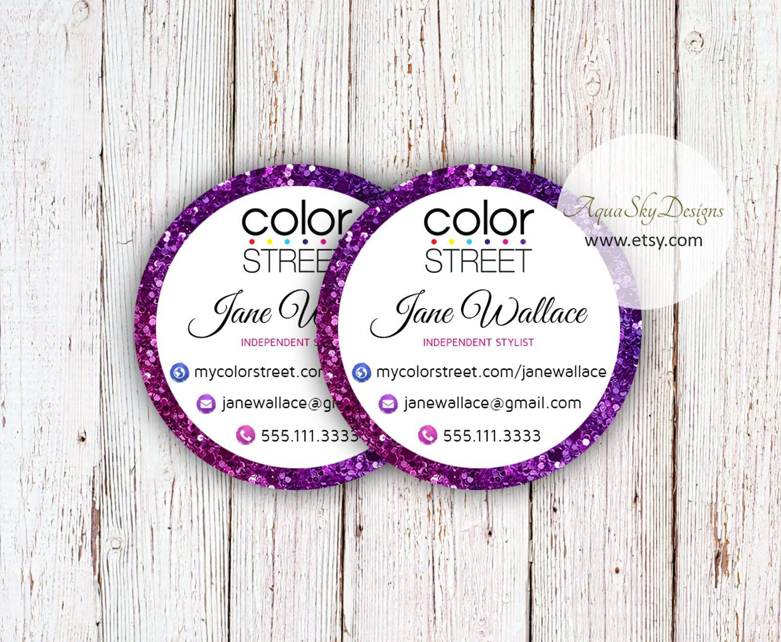 Color Street Stickers Printable Custom Stickers Template Of Business Card Label Template