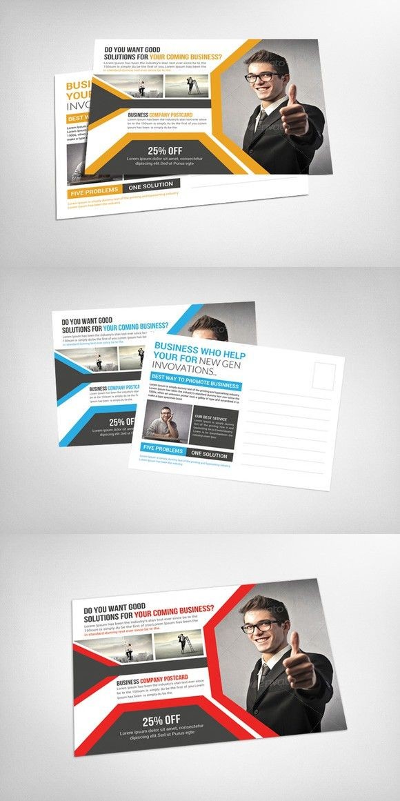 Corporate social Media Postcards Creative Card Templates $6 00 Of social Media Business Cards Template