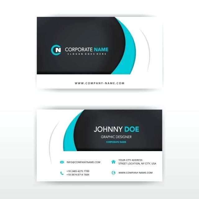 Creative and Clean Double Sided Business Card Template Flat Of Double Sided Business Card Template Word