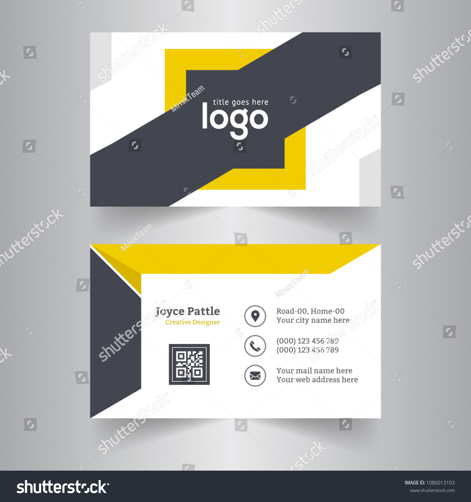 stock vector creative business card creative and clean business card template modern business card design
