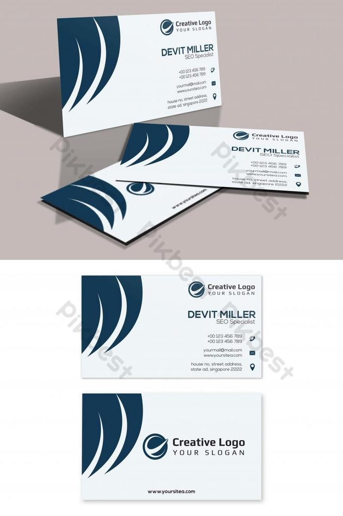 Creative Corporate Business Card Of Business Cards Template Photoshop