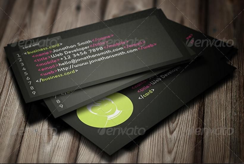 Creative Web Developer Business Card Templates – Psd Indesign Ai Of Automotive Business Card Templates