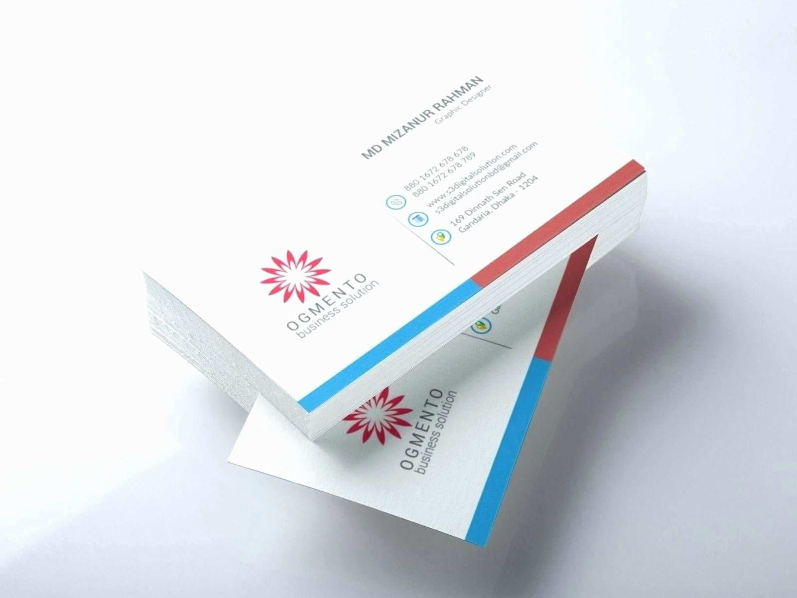 Double Sided Business Card Template for Word Of 2 Sided Business Card Template Word