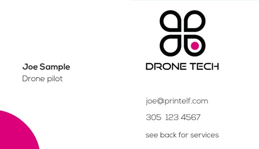 drone thermal imaging business card f