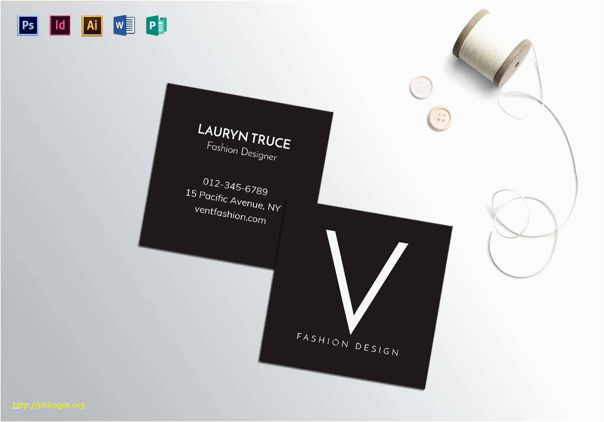 Elegant Fashion Business Card Template Of Fashion Business Card Template