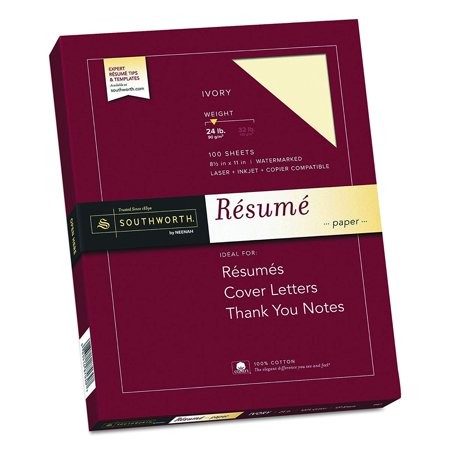 Exceptional Resume Paper Cotton 24 Lb Ivory 100 Count R14icf southworth Walmart Of southworth Business Card Template