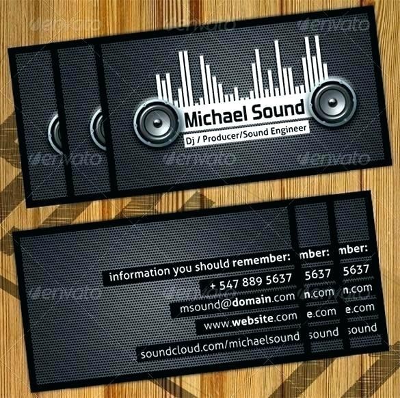 Flyer Template A Free Download Vector Dj Business Card Of Free Dj Business Card Template