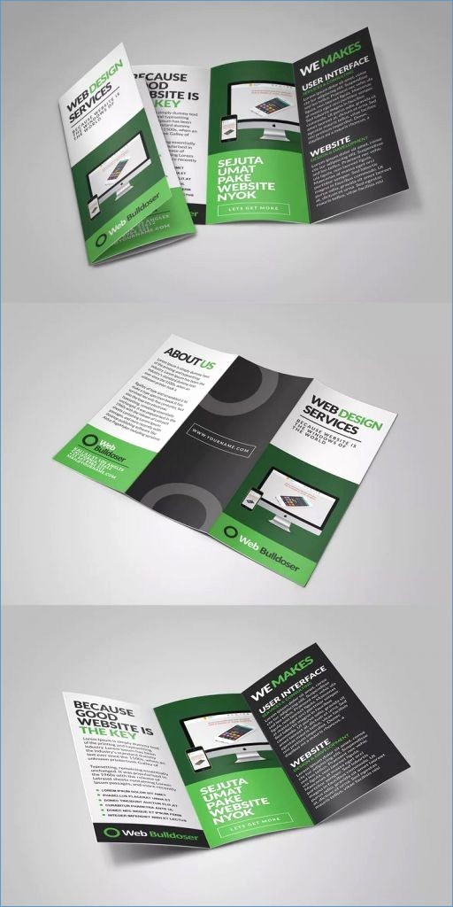 Folding Business Cards Template Of Folded Business Card Template