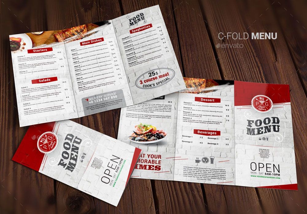Food Menu 7 Bonuses Food Menu Bonuses Of Food Business Card Template