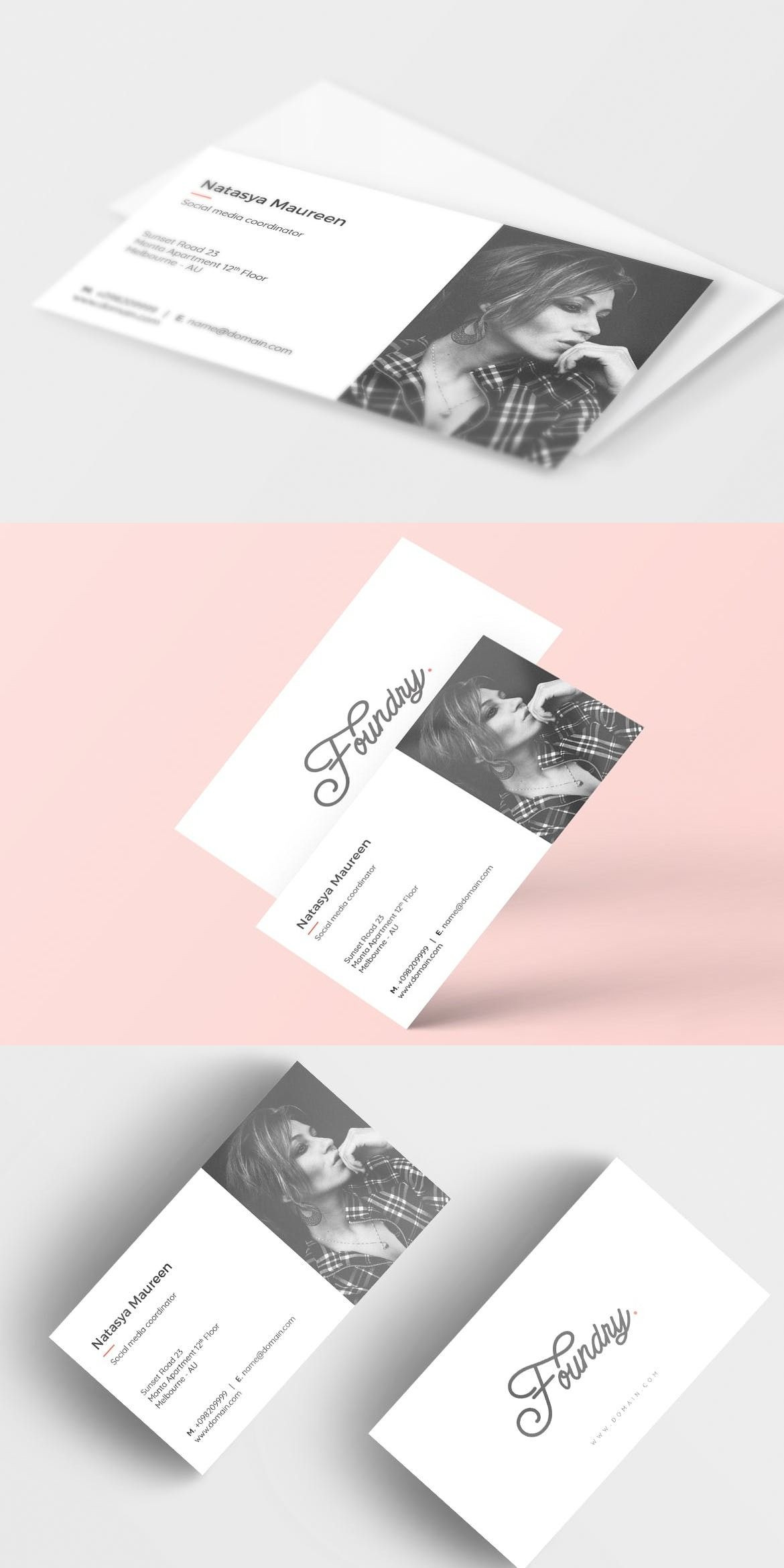 Foundry Creative Business Card — Adobe Shop Foundry Of Business Cards Template Psd