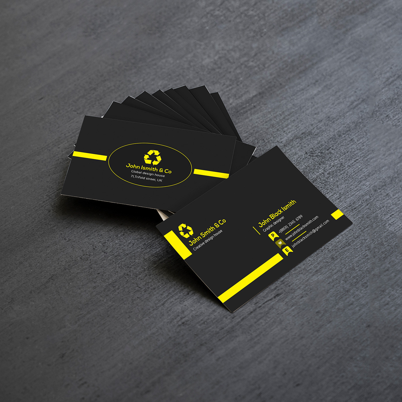Free Business Card Template and Mockup On Behance Of Business Card Presentation Template Psd
