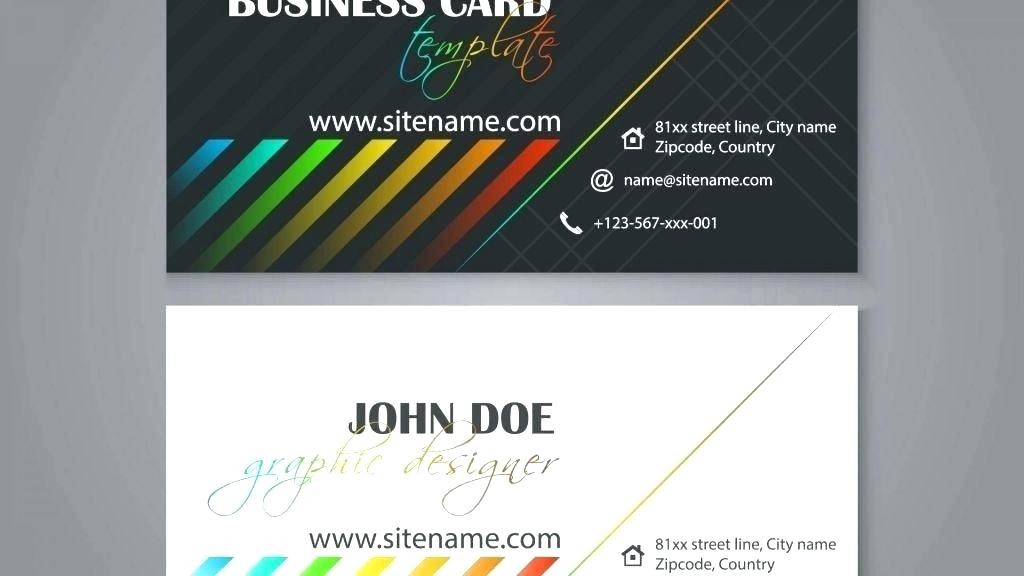 Free Double Sided Business Card Template Of Double Sided Business Card Template Word