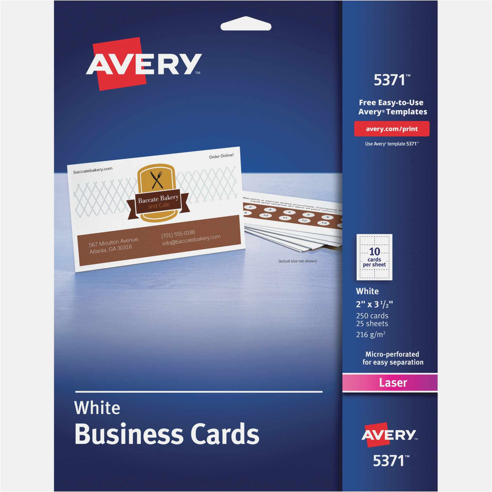 free avery printable business cards template
