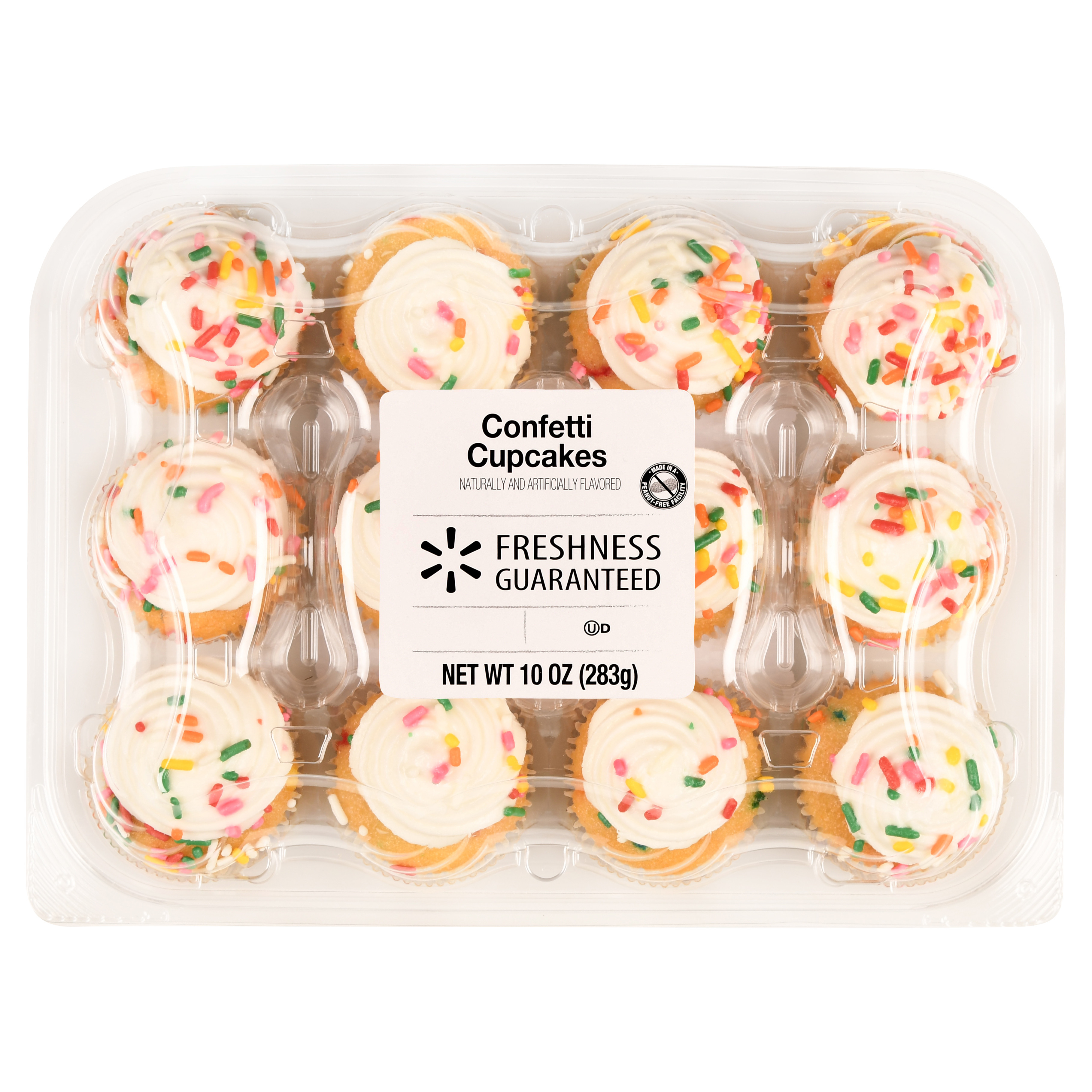 Freshness Guaranteed Confetti Mini Cupcakes 10 Oz 12 Count Of Cupcake Business Card Template