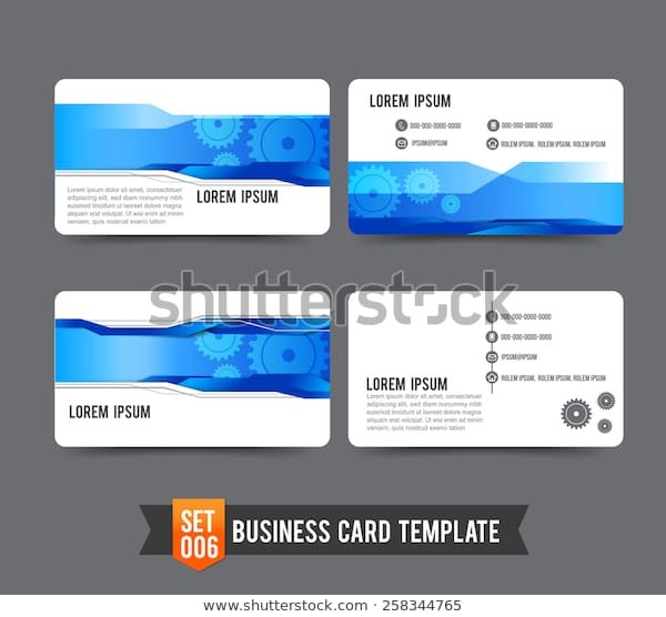 Gear Technology Concept Business Card Template Stock Vector Royalty Of Downloadable Business Card Templates
