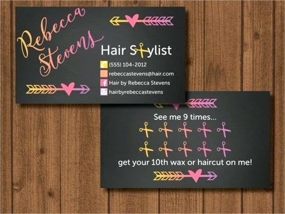 Hair Salon Business Card Template Of Hair Stylist Business Card Template