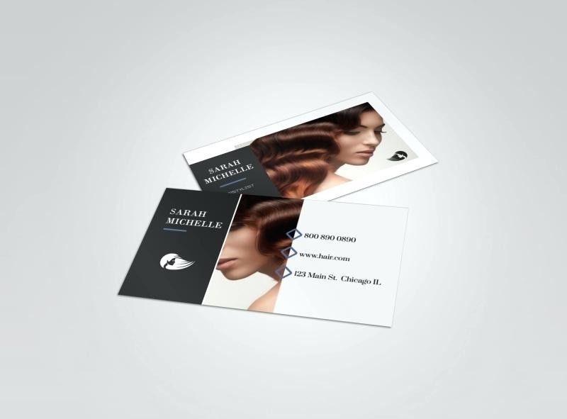 hair stylist business card template theme free