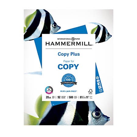 Hammermill Paper Copy Plus Letter Size Paper 20 Lb Ream 500 Sheets Item Of Hammermill Business Card Template