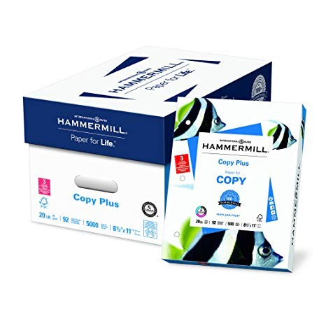 Hammermill Paper Copy Plus Paper 8 5 X 11 Paper Letter Size 20lb Paper 92 Bright 10 Reams 5 000 Sheets C Acid Free Paper Of Hammermill Business Card Template