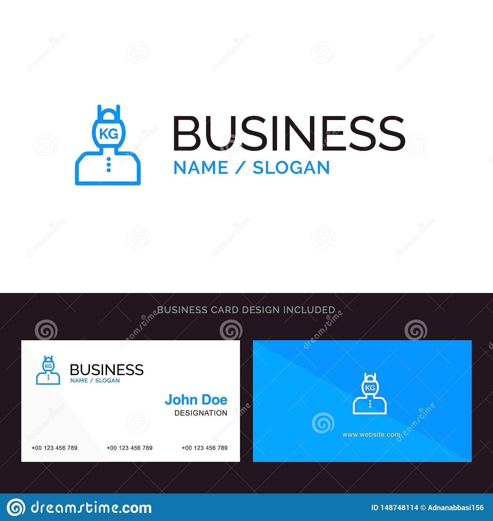 Head Life Problem Stress Weight Blue Business Logo and Of Templates Business Cards