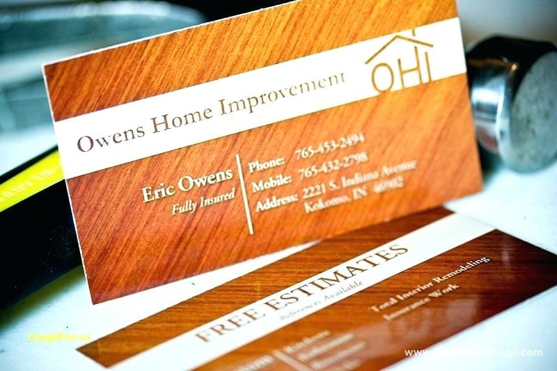 Home Improvement Business Card Template Free Templates Of Carpenter Business Card Template