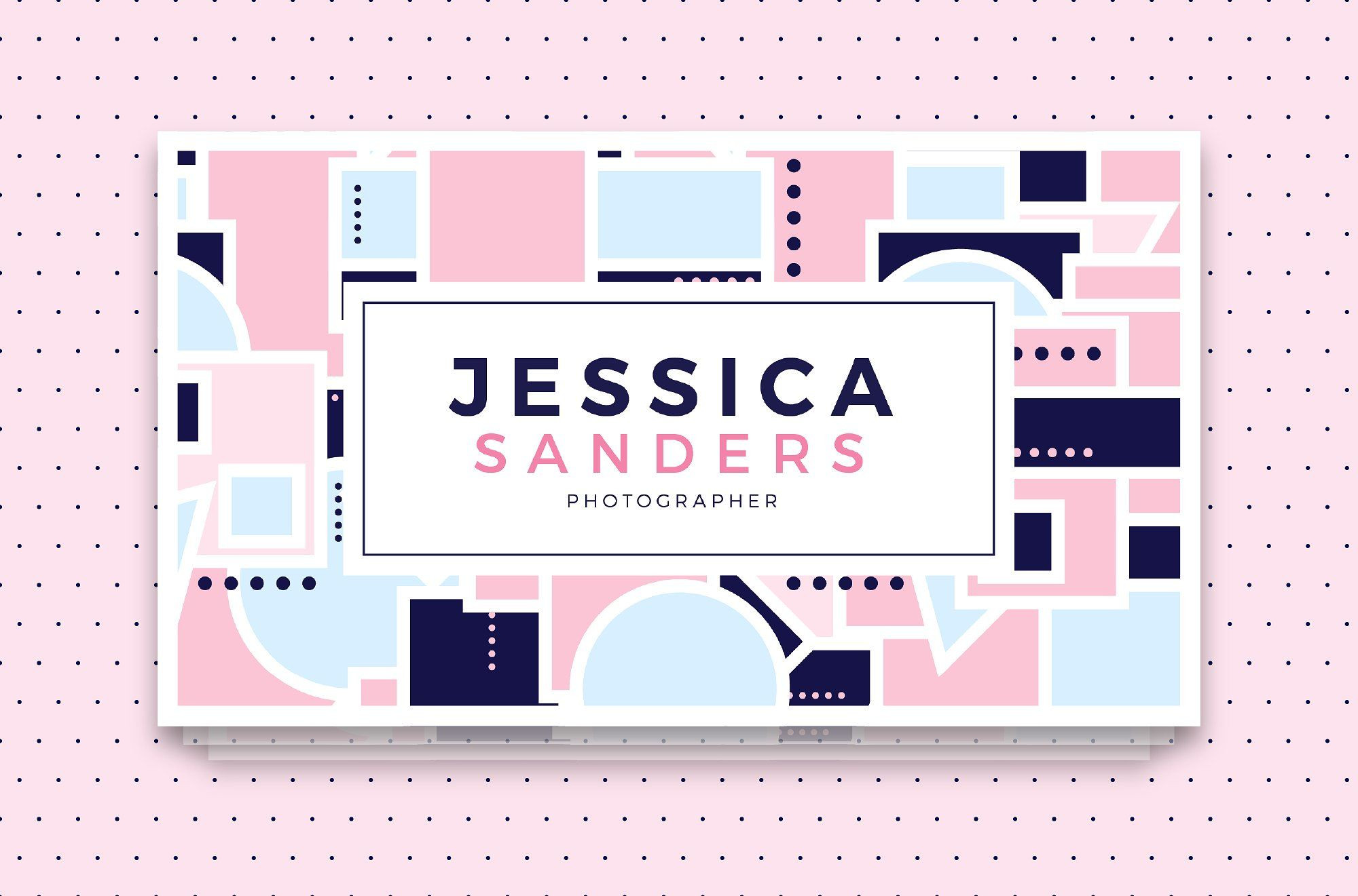 Jessica Sanders Business Card by D Of Free Business Card Templates for Photographers