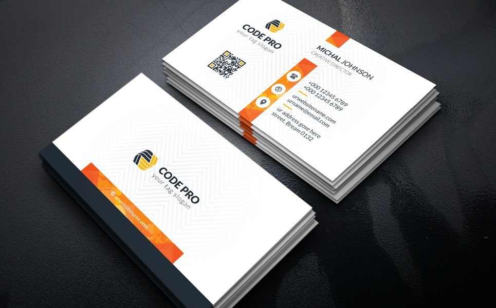 Johnson Corporate Business Card Corporate Identity Template Of Corporate Business Card Templates