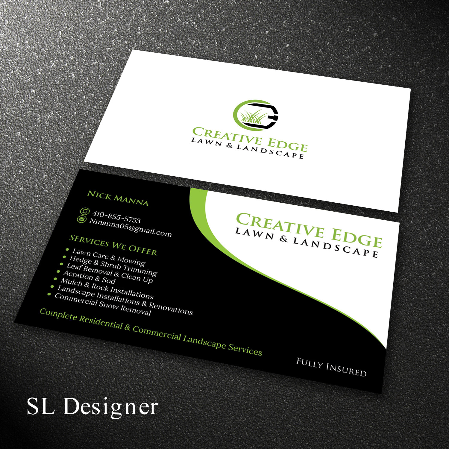 Landscaping Business Cards Templates Free Sample Kit Maker Of Business Cards Templates Free Online